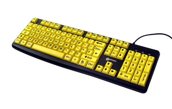 EAN 3521350020762 - Geemarc Telecom 3521350020762 teclado Universal USB QWERTY Negro, Amarillo imagen 3