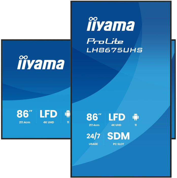 EAN 4948570125289 - iiyama LH8675UHS-B2AG pantalla de señalización Pantalla plana para señalización digital 2,17 m (85.6") LC imagen 6