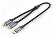 EAN 6922794751583 - Vention BGVHD cable de audio 0,5 m 2 x RCA USB Tipo C Negro, Gris imagen 1