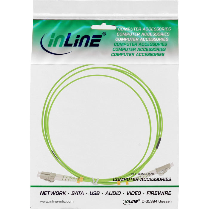 Cable Dúplex De Fibra Óptica Inline Lc/Lc 50/125?M Om5 3m