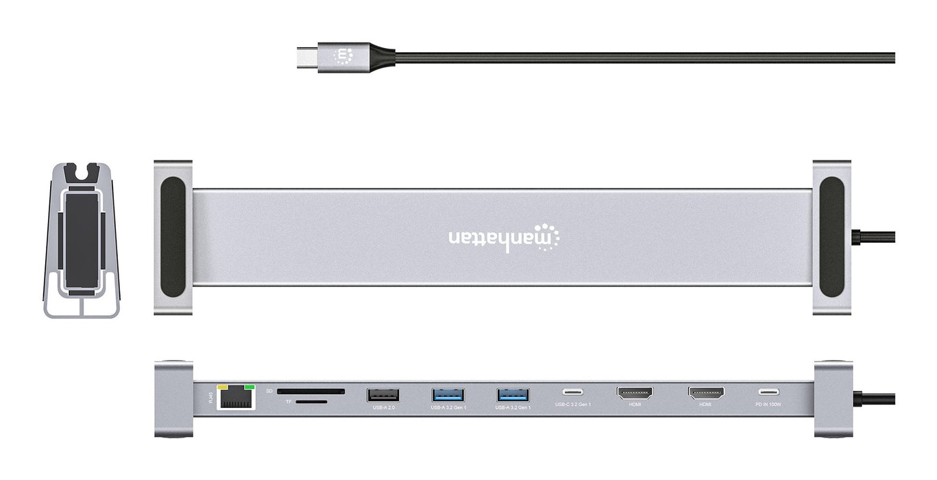 EAN 0766623190398 - Manhattan 190398 base para portátil y replicador de puertos Alámbrico USB 3.2 Gen 1 (3.1 Gen 1) Type-C Gr imagen 12