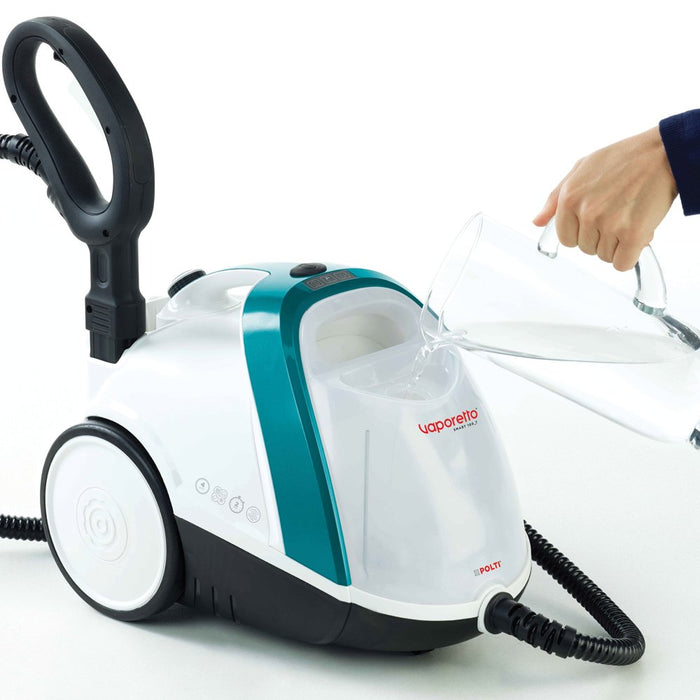 EAN 8007411011573 - Polti Vaporetto Smart 100_T Limpiador a vapor de cilindro 1500 W Azul, Blanco imagen 4