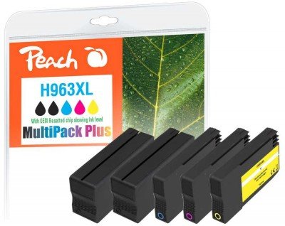 EAN 7640460548150 - Peach PI300-1032 cartucho de tinta 5 pieza(s) Compatible Alto rendimiento (XL) Negro, Cian, Rosa, Amarill imagen 1