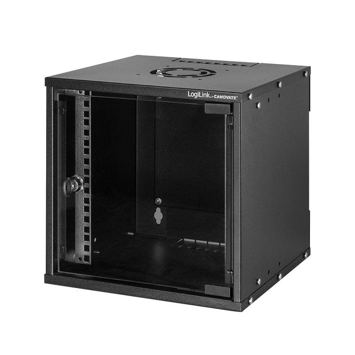 10" Wall Mount Cabinet Econline, 6u, Negro