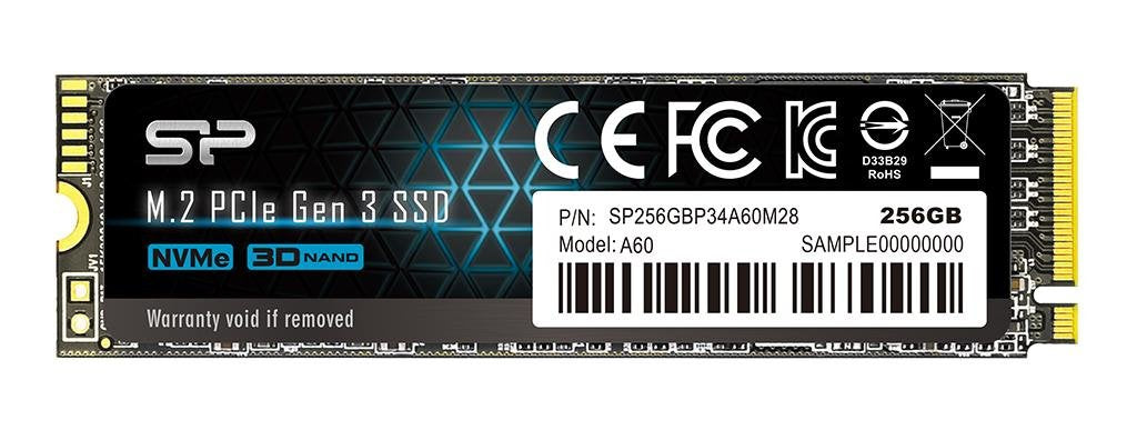 EAN 4713436129639 - Silicon Power P34A60 256 GB M.2 PCI Express NVMe SLC imagen 1