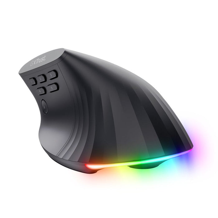 Ratón Vertical Gaming Inalámbrico Trust Gaming Gxt 145 Rexxa 26024 Hasta 12800 Dpi