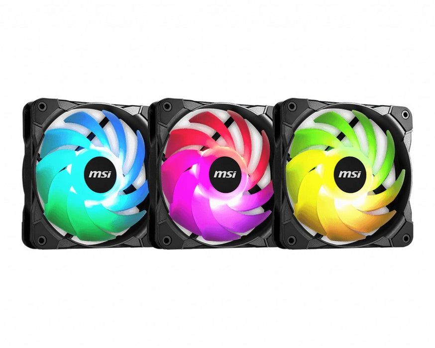 Ventilador 120mm 9 Pales Para Caja - 28,0 Dba - 40,1 Pcm - Rgb