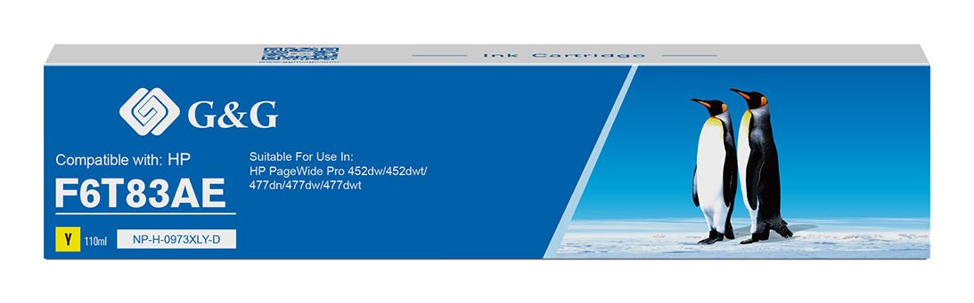 G&G Tintencartucho Compatible Hp 973x F6t83ae Xl-Amarillo