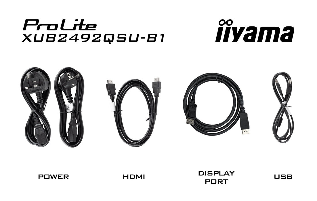 EAN 4948570123179 - iiyama ProLite XUB2492QSU-B1 pantalla para PC 60,5 cm (23.8") 2560 x 1440 Pixeles Quad HD LED Negro imagen 14