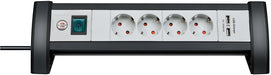 EAN 4007123662999 - Brennenstuhl 1156250514 base múltiple 1,8 m 4 salidas AC Interior Negro, Gris imagen 1