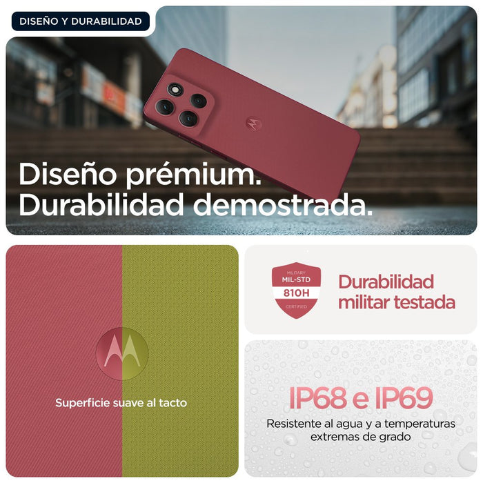 EAN 840023294884 - Motorola moto g86 5G 16,9 cm (6.67") SIM doble Android 15 USB Tipo C 8 GB 256 GB 5200 mAh Rosa imagen 6