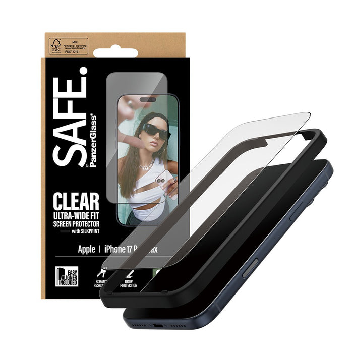EAN 5715685029721 - PanzerGlass SAFE. by ® Screen Protector w. Black Frame iPhone 17 Pro Max | Ultra-Wide Fit w. EasyAligner  imagen 5
