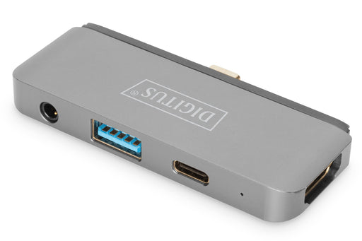 EAN 4016032472537 - Digitus DA-70893 base para portátil y replicador de puertos USB 3.2 Gen 1 (3.1 Gen 1) Type-C Gris imagen 1