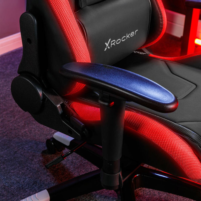 EAN 0094338230284 - X Rocker 2023028 silla para videojuegos Silla para videojuegos de PC Asiento acolchado Negro imagen 2