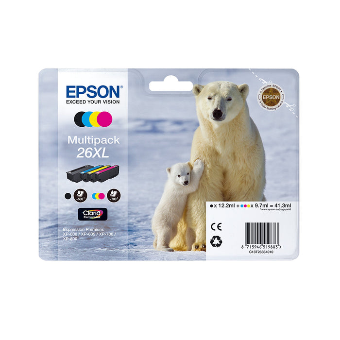 EAN 8715946625553 - Epson Polar bear C13T26014022 cartucho de tinta 1 pieza(s) Original Rendimiento estándar Negro imagen 2