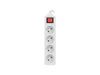 EAN 5901969415452 - Lanberg PS1-04E-0150-W base múltiple 1,5 m 4 salidas AC Interior Blanco imagen 4