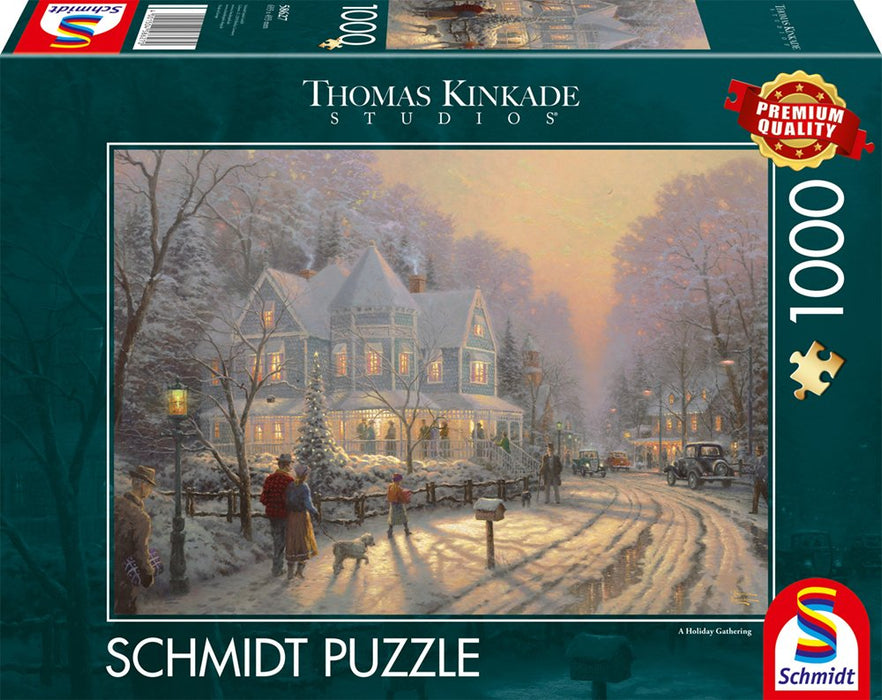 Schmidt Spiele Thomas Kinkade Studios: Días Festivos De Navidad, Puzzle 1000 Piezas 58627