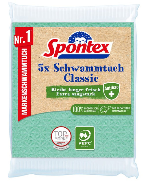 EAN 3384122002164 - Spontex 19200216 trapo para limpiar Multicolor 5 pieza(s) imagen 1