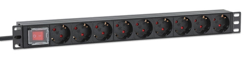EAN 0766623715133 - Intellinet 715133 unidad de distribución de energía (PDU) 9 salidas AC 1U Negro imagen 2