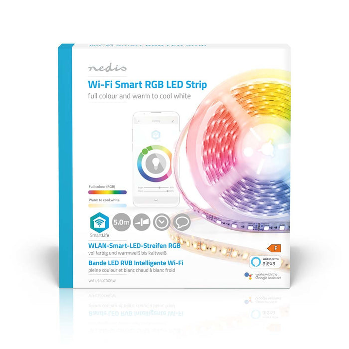 EAN 5412810303106 - Nedis WIFILS50CRGBW LED strip Azul, Blanco frío, Verde, Rojo, Blanco cálido 15 W F imagen 5