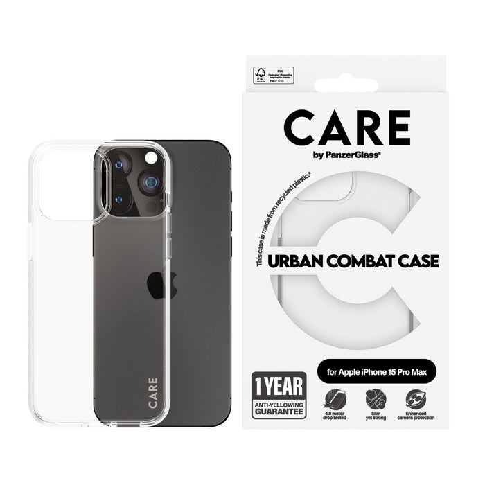 EAN 5715685005596 - PanzerGlass CARE™ by ® Urban Combat Case Transparent iPhone 15 Pro Max funda para teléfono móvil Transpar imagen 2