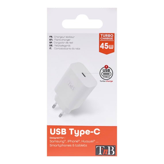 Tnb Cargador 1 Usb-C Power Delivery Wall Charger 45w - White