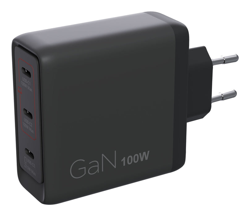 N Lenovo Multi-Port Usb-C 100w Gan-Cargador  Netzteil Schwarz Inkl. Usb-C Cable (1,8m)