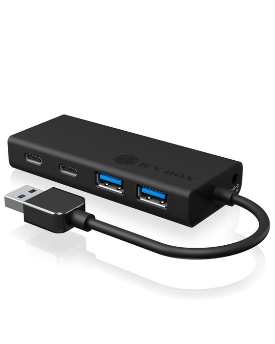 EAN 4250078168799 - ICY BOX IB-HUB1426-U3 USB 3.2 Gen 1 (3.1 Gen 1) Type-A 5000 Mbit/s Negro imagen 2