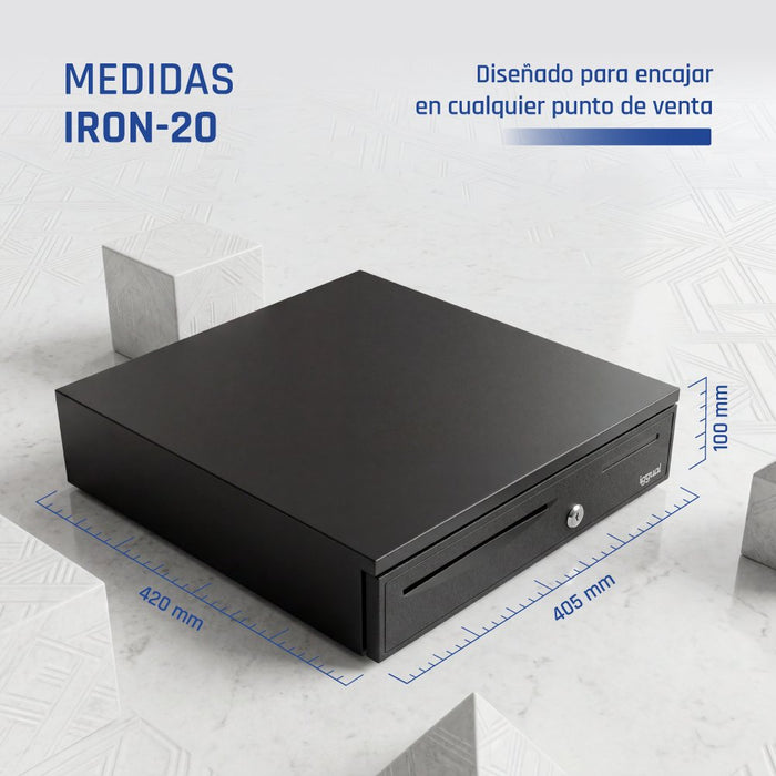 EAN 8435364319307 - iggual IRON-20 Cajón de efectivo automático y manual imagen 11