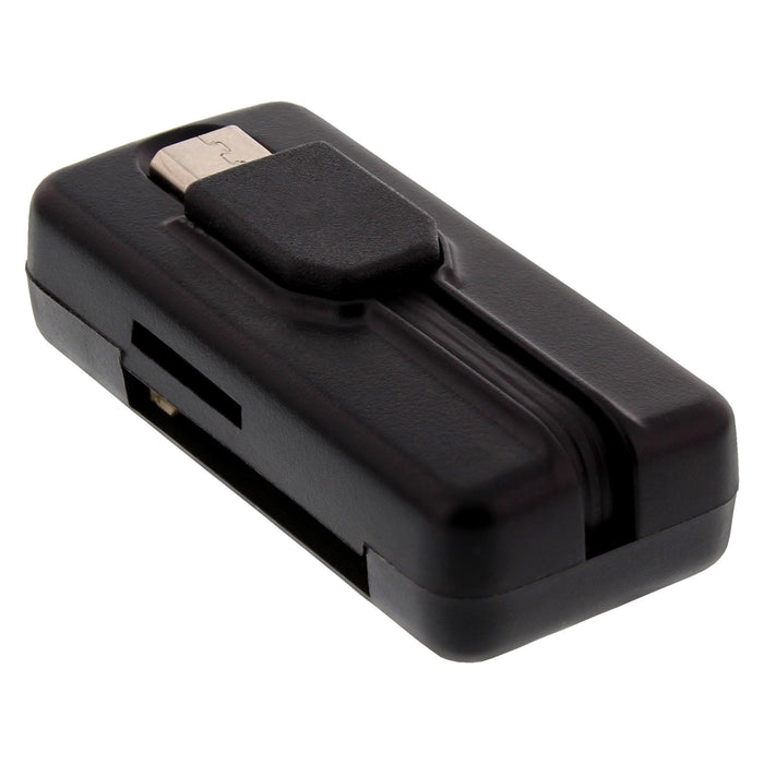 Lector De Tarjetas Inline Otg Dual Flex Para Sd Y Micro Sd Con Puerto Usb Y 2 Ranuras Para Tarjetas