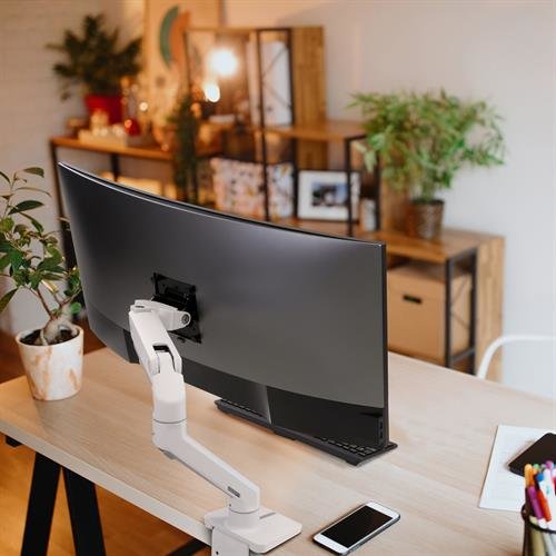 EAN 0698833054491 - Ergotron HX Series 45-475-216 soporte para monitor 124,5 cm (49") Escritorio Blanco imagen 5