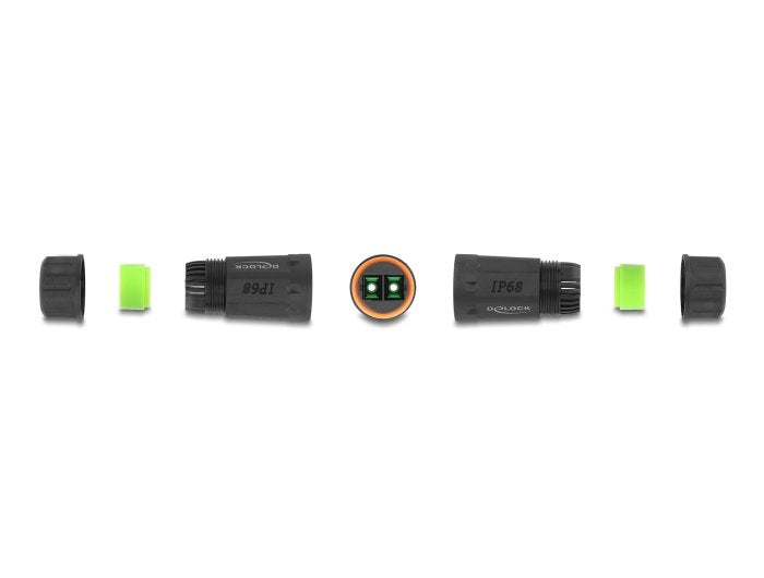 Delock 88148 Conector De Cable De Fibra Óptica Sc Duplex Hembra A Sc Duplex Hembra Apc Con Rosca M20 Ip68 Resistente Al Polvo Y Al Agua