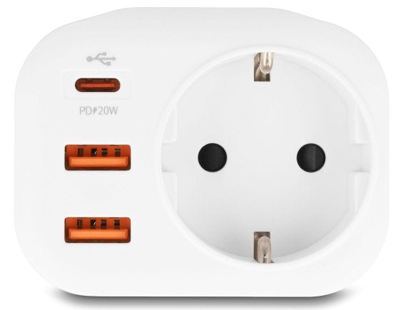 Delock Schutzkontakt-Steckdose Con Kindersicherung Y Usb Pd Ladegerät 20 W