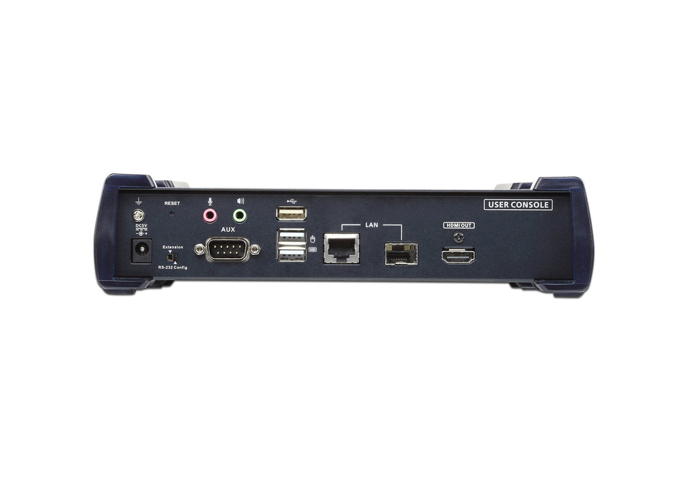 Usb 4k Hdmi Kvm Over Ip Receiver With Usb Peripheral Support, Lan Redundancy (Sfp Slot), Rs-232 Control And Audio