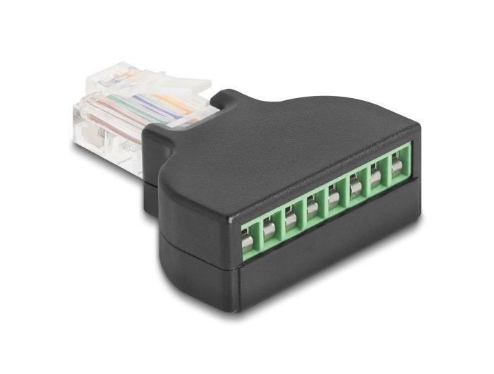 Rj45 Stecker Zu Terminalblock Mit Schraubendreher Cat.5e