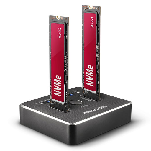 EAN 8595247906496 - Axagon ADSA-M2C base de conexión para disco duro USB 3.2 Gen 2 (3.1 Gen 2) Type-C Negro imagen 1