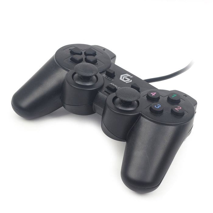 EAN 8716309087636 - Gembird JPD-UDV-01 mando y volante Negro USB 2.0 Gamepad Analógico/Digital PC imagen 1