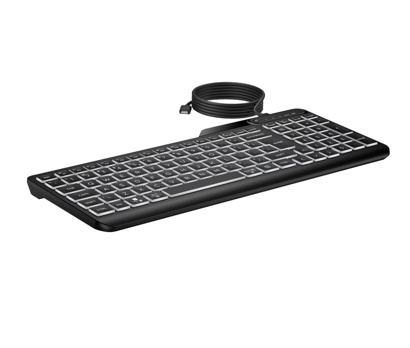 EAN 0197192768877 - HP 405 Backlit Wired Keyboard teclado Oficina USB Negro imagen 2