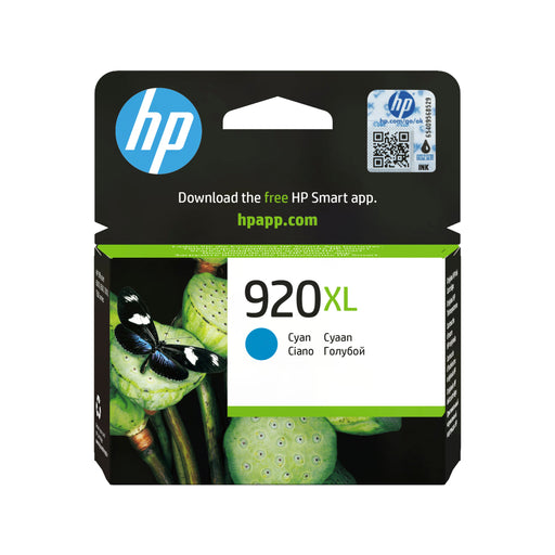 EAN 0884420649274 - HP 920XL High Yield Cyan Original Ink Cartridge cartucho de tinta 1 pieza(s) Alto rendimiento (XL) imagen 1