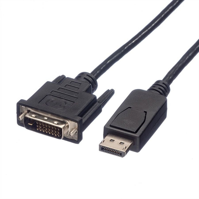 Roline Displayport Cable Dp St - Dvi St, Schwarz, 1,5 M