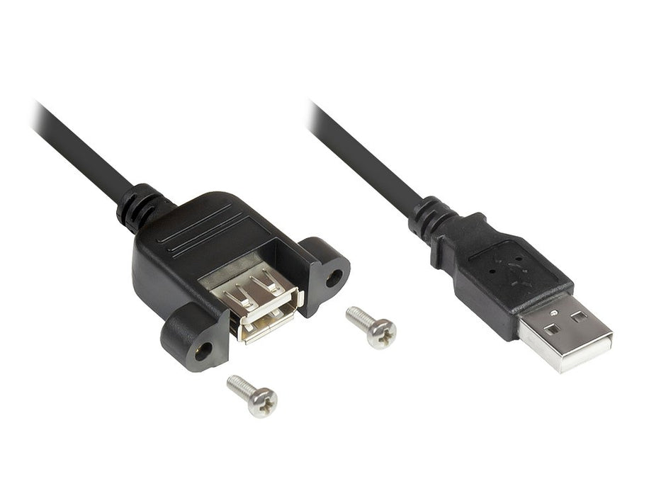 EAN 4014619741991 - Alcasa 2511-03E cable USB USB 2.0 0,3 m USB A 0,48 Gbit/s Negro imagen 1