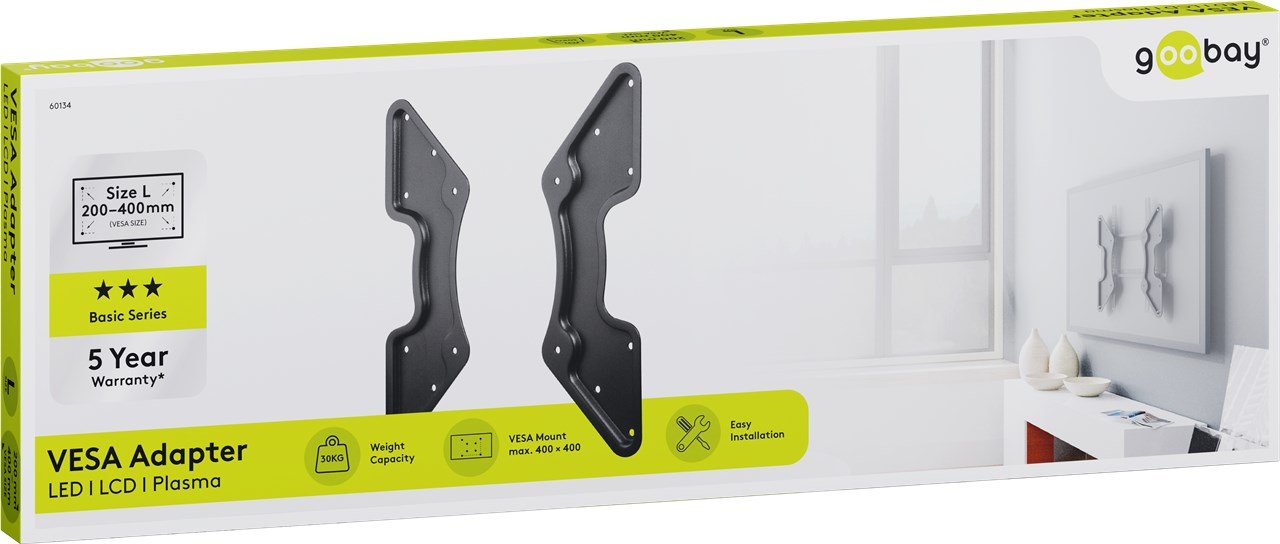 EAN 4040849601347 - Goobay 60134 soporte para TV 139,7 cm (55") Negro imagen 5