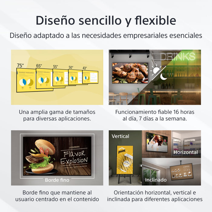 EAN 4548736156241 - Sony FW-65EZ20L pantalla de señalización Pantalla plana para señalización digital 165,1 cm (65") LCD Wifi imagen 3