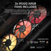EAN 0840440419686 - Corsair 3200D RS ARGB Mid-Tower PC Case - Smoke Midi Tower Negro imagen 7