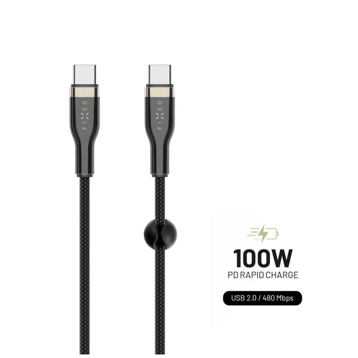 EAN 8591680147397 - FIXED FIXDB-CC12-BK cable USB USB 2.0 1,2 m USB C 4,8 Gbit/s 100 W Negro imagen 1