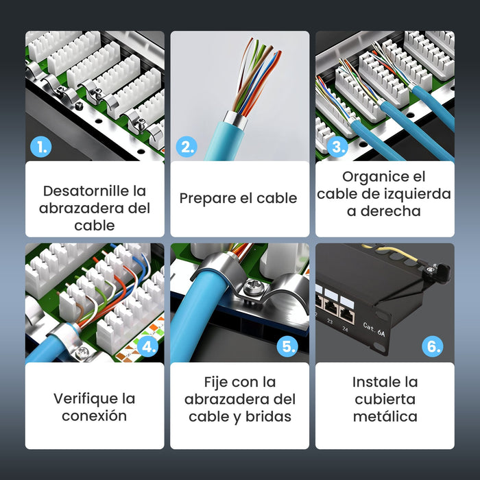 Extralink Cat6a Stp Patch Panel 24 Port - Cable - Cat 6a