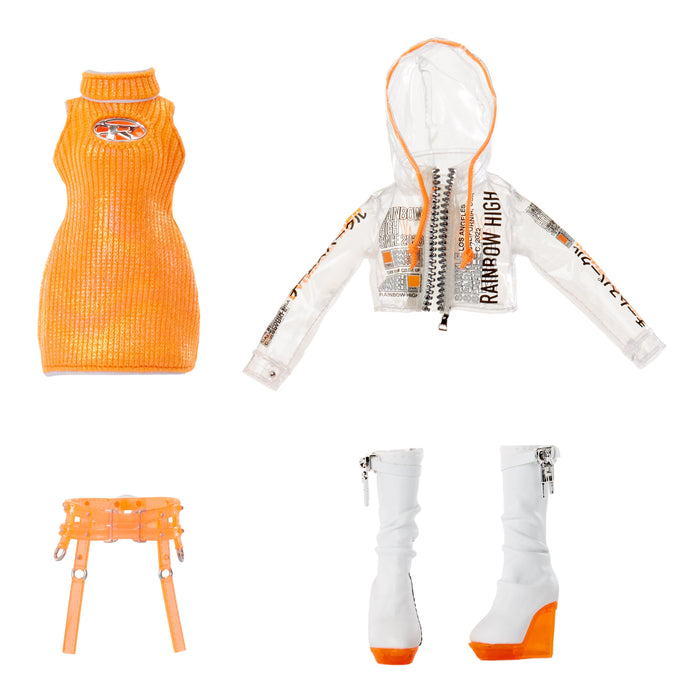 EAN 0035051583127 - Rainbow High Orange Fashion Doll -Michelle St. Charles imagen 6