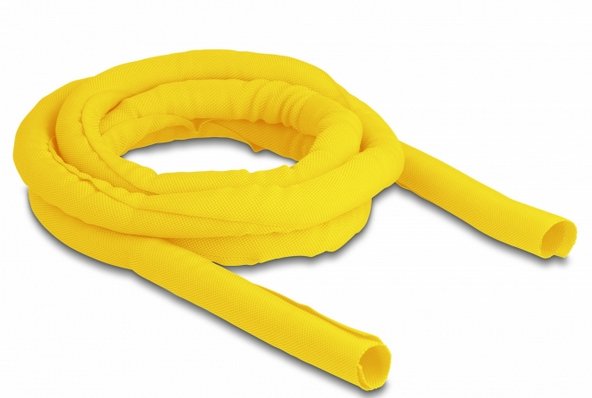 Manguera De Tela Con Cierre Automático Delock. Resimente Al Calor. 2mx19mm Amarillo