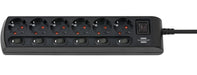 EAN 4007123667482 - Brennenstuhl 1153110116 base múltiple 2 m 6 salidas AC Interior Negro imagen 1
