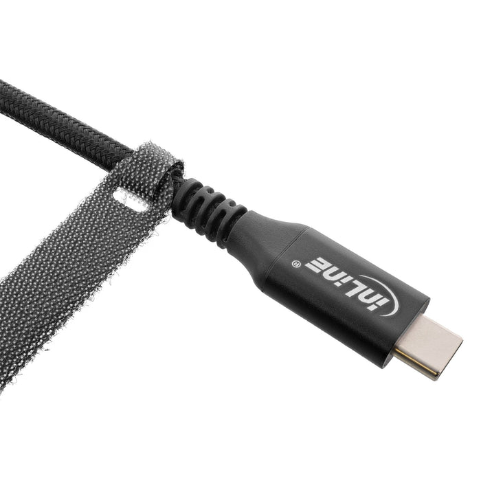 Tiras De Cable Inline Con Velcro 12x125 Mm 10 Uds. Negro